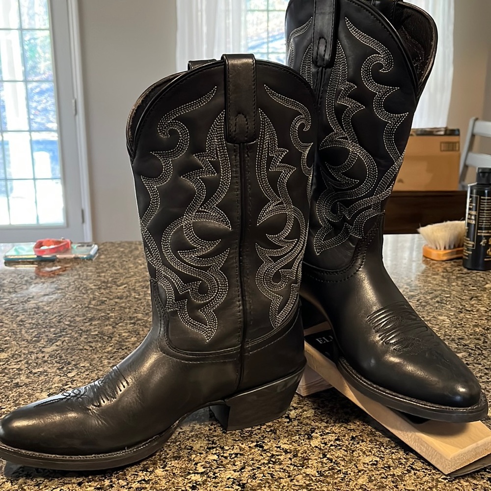 Laredo Maddie Cowboy Boots, Black, Women’s 8 1/2
